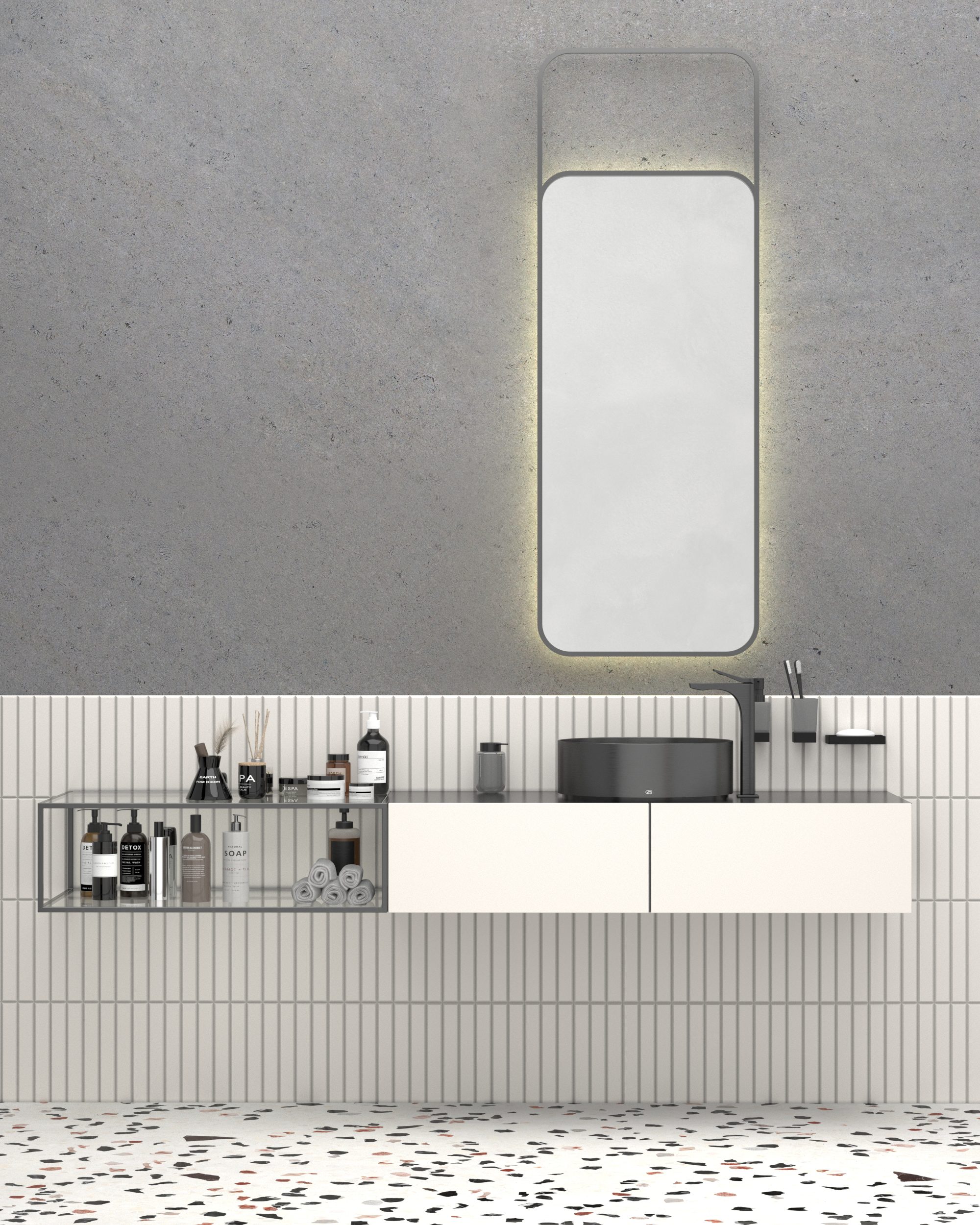 microcement Kompletny zestaw do mikrocementu na 25 m² — Silk Plaster 3-warstwowy system imitujący cement